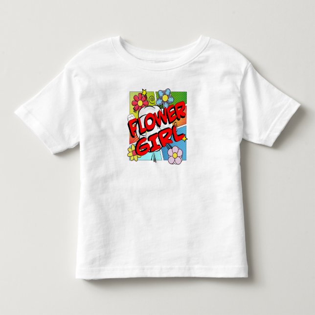 Superhero Flower Girl Toddler T-shirt (Front)
