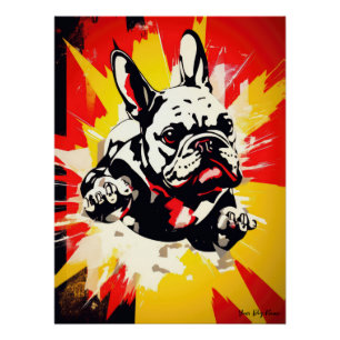 Superhero French Bulldog 01 - Ignacio judge Poster