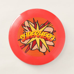 SUPERHERO Fun Retro Comic Book Pop Art Wham-O Frisbee