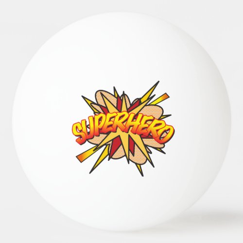 Superhero Funny Cool Modern Comic Book Ping Pong Ball
