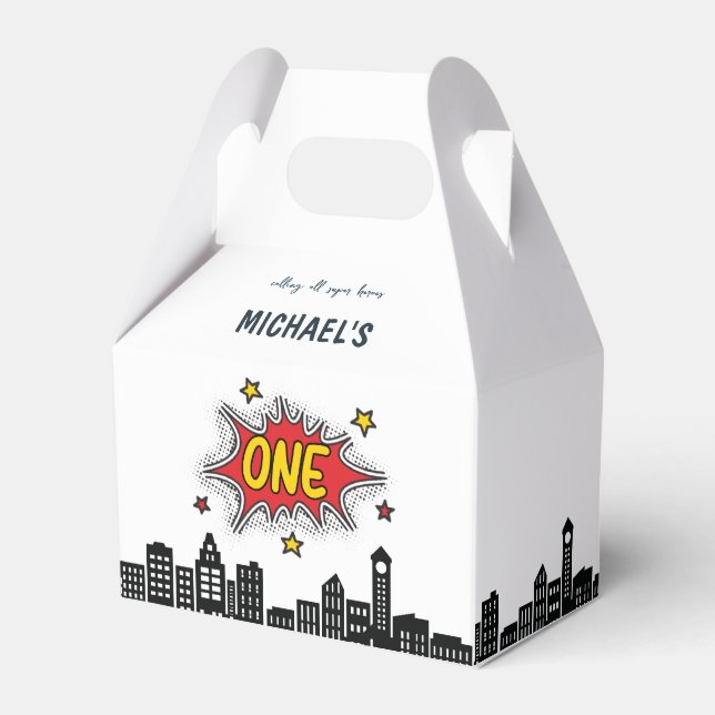 Superhero Gable Favor Box (Front Side)