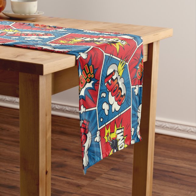 Superhero/Gamer Party Table Runner (In Situ)