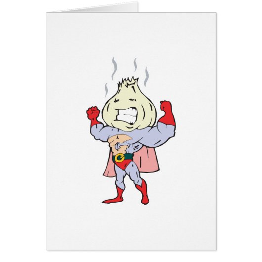 superhero garlic character (Front)