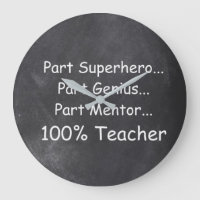Superhero Genius Mentor Teacher Chalkboard Gift