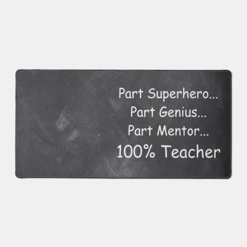 Superhero Genius Mentor Teacher Class Decoration Desk Mat