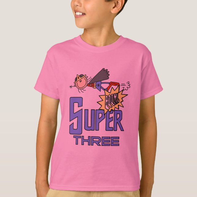 Superhero Girl 3rd Birthday Tshirts and Gifts (Front)