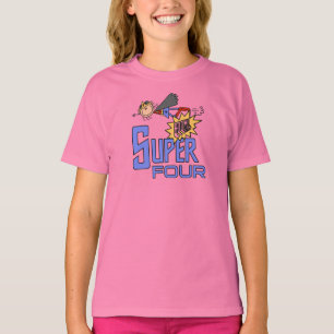 Superhero Girl 4th Birthday Tshirts and Gifts
