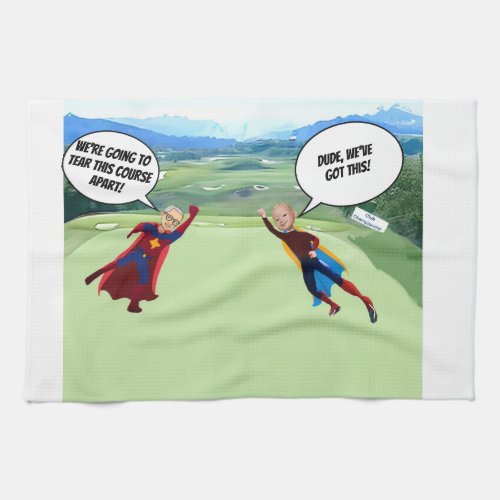 Superhero Golfers Golf Towel 