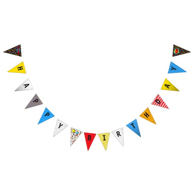 Superhero Happy Birthday Banner (All)