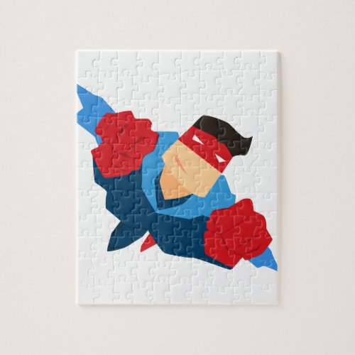 Superhero in Action Jigsaw Puzzle