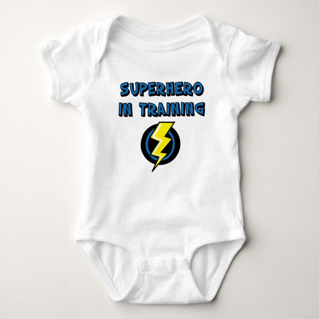 Superhero in Training Baby Bodysuit (Front)