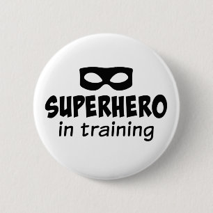 Superhero in Training Pinback Button