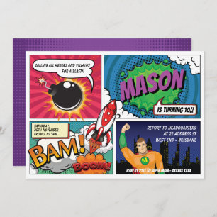 Superhero Invitation