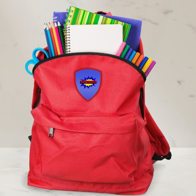 Superhero Kids Comic Book Personalized Name Patch (Creator Uploaded)