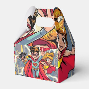 Superhero Kids Party Favor Box – Comic Style Gift 