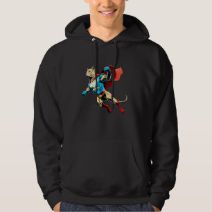 Superhero Labrador Retriever Red Cape Super Hero D Hoodie