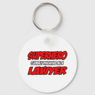 Superhero...Lawyer Keychain
