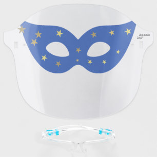 Superhero Mask Masquerade Incognito Blue Stars