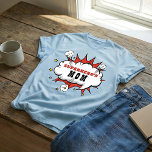 Superhero Mom Comic Birthday Party  T-Shirt<br><div class="desc">Superhero Mom Comic Birthday Party T-Shirt. Fun personalized superhero's mom birthday party t-shirt. You can change the text.</div>