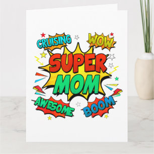 Superhero Mom For Women Card