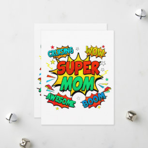 Superhero Mom For Women Holiday Card