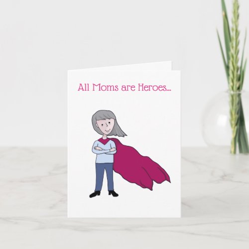 Superhero Mothers Day card