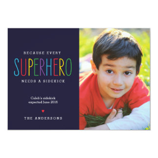 Superhero Needs a Sidekick Pregnancy Announcement