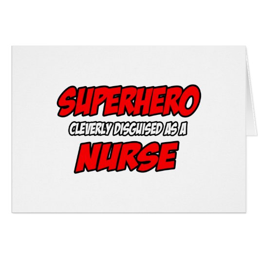 Superhero...Nurse Cards (Front Horizontal)
