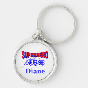 Superhero Nurse Keychain - Personalized