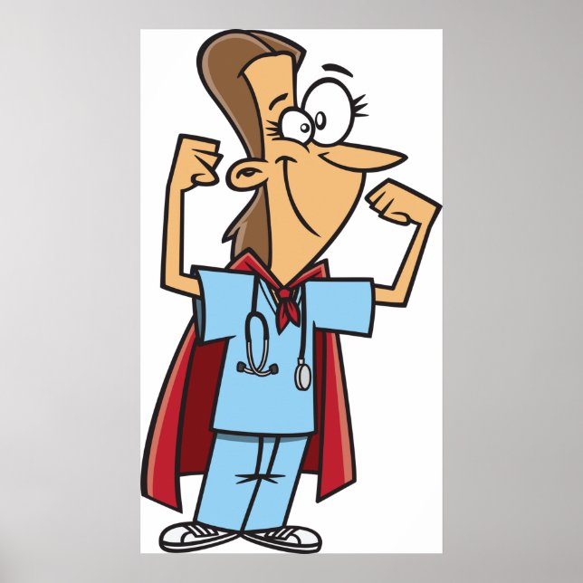 Superhero Nurse Poster (Front)