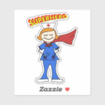Superhero Nurse  Sticker