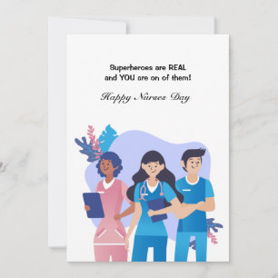 Superhero Nurses Day Greeting Card