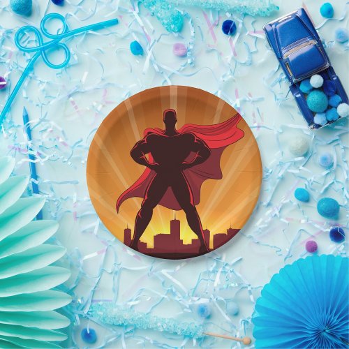 Superhero Paper Plates