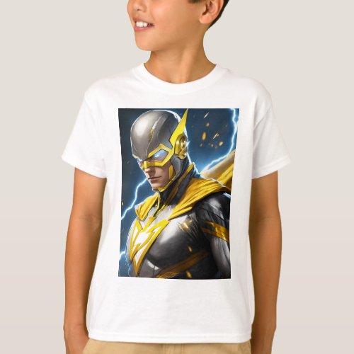 Superhero Printed Kids Basic T_Shirt