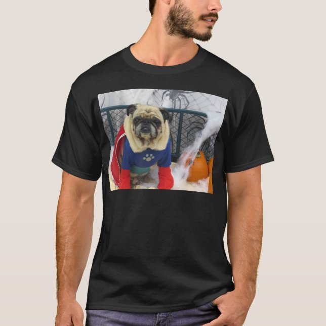 Superhero Pug T-Shirt (Front)