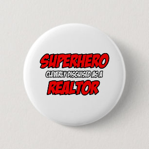 Superhero...Realtor Pinback Button