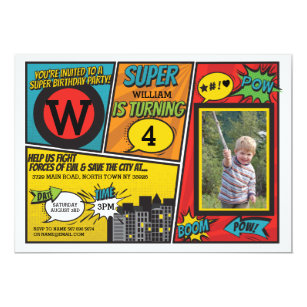 superhero invitations zazzle
