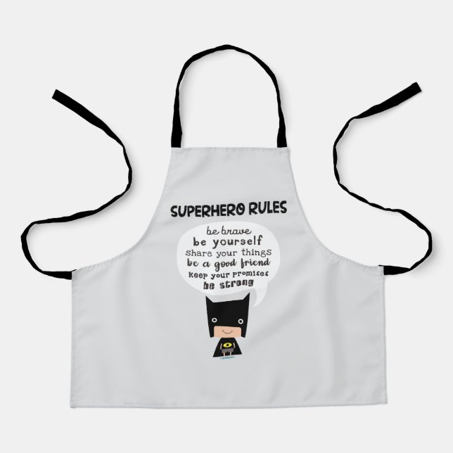 Superhero Rules Apron (Front)