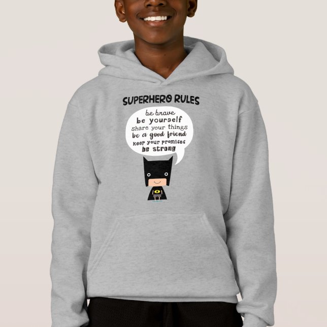 Superhero Rules Hoodie (Front)