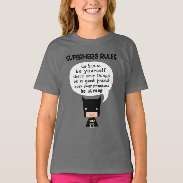 Superhero Rules T-Shirt (Front)