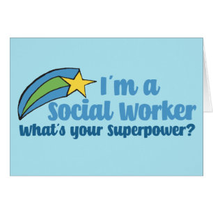 Superhero Social Worker Card