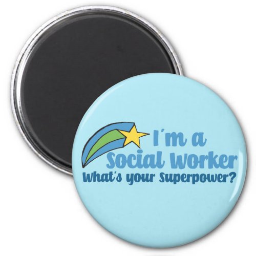 Superhero Social Worker Magnet