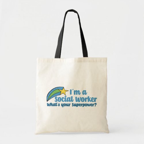 Superhero Social Worker Tote Bag