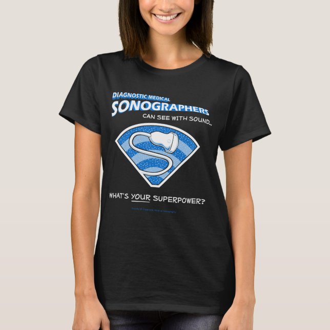 Superhero Sonographer Tee (Front)