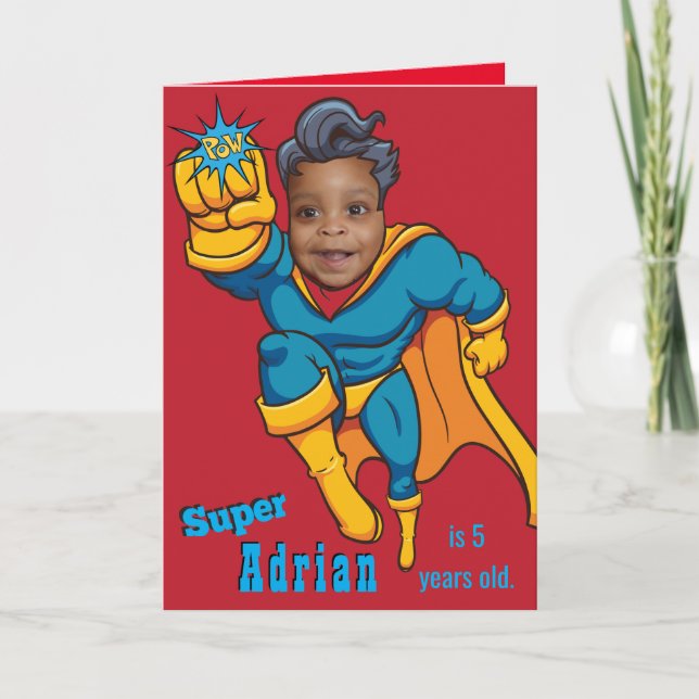 Superhero Special 🦸Fun Children's Birthday Card (Front)
