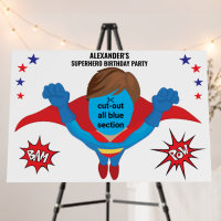 Superhero Sturdy Photo Booth Cut-out Backdrop Fun