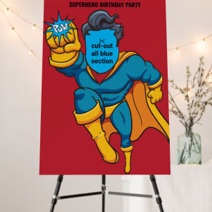 Superhero Sturdy Photo Booth Fun Cut-out Backdrop Foam Board
