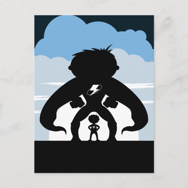 Superhero & Super Villain Postcard (Front)