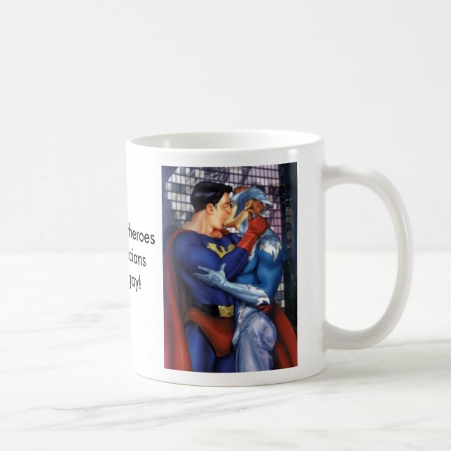superhero, superhero, Even Superhe... - Customized Coffee Mug (Right)