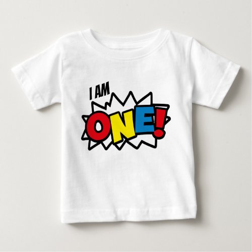 Superhero T_shirt 1st Birthday Outfit Baby T_Shirt